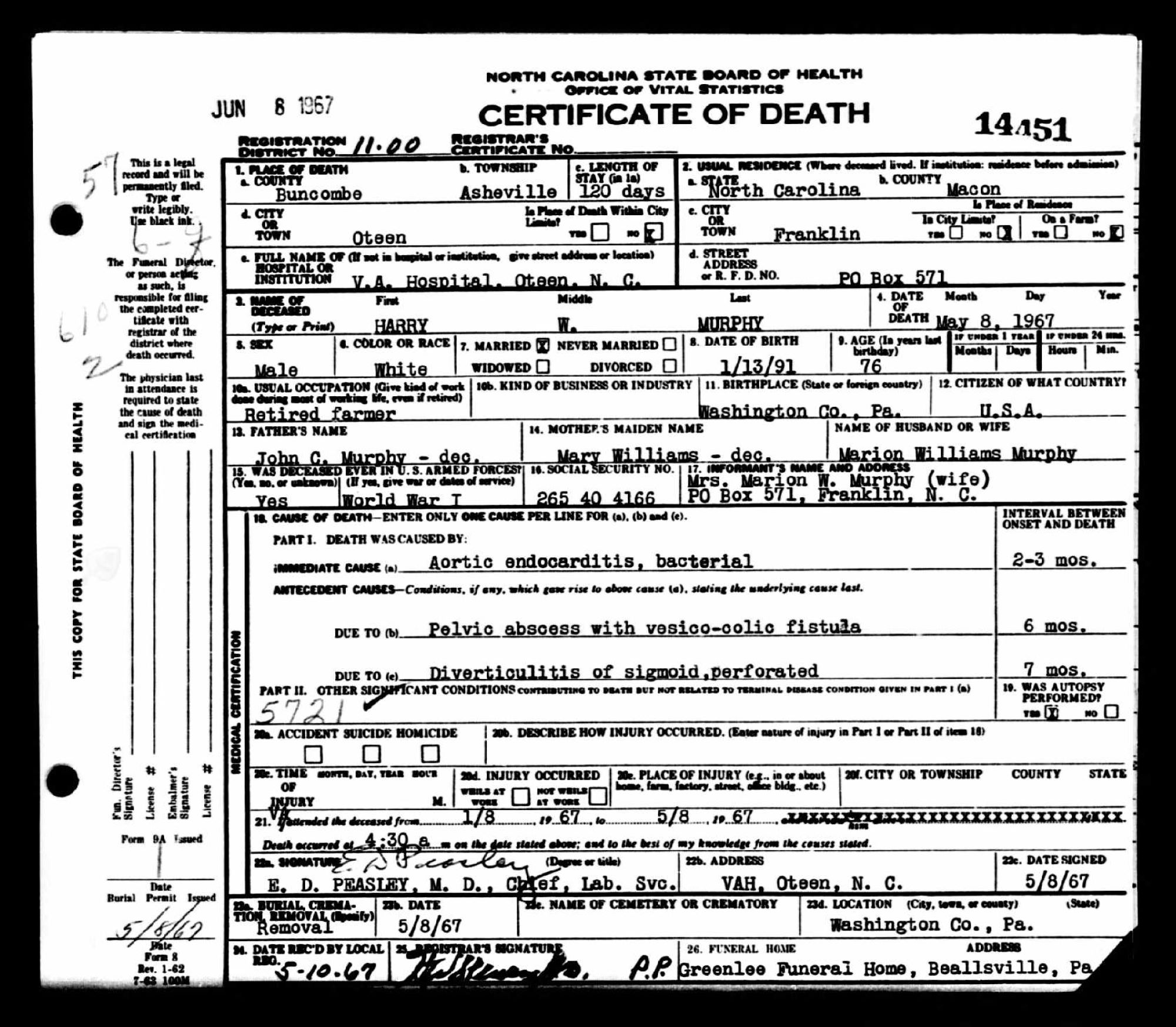 death cert
